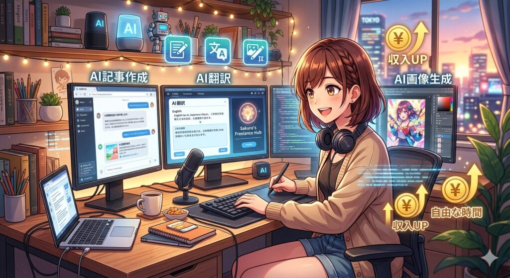 第1位：AIを活用した副業（文章生成・画像生成など）