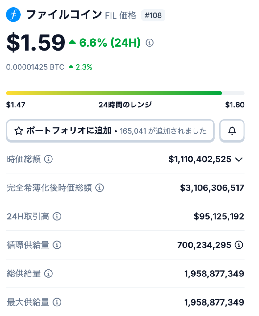 🪙 ファイルコインの発行枚数について