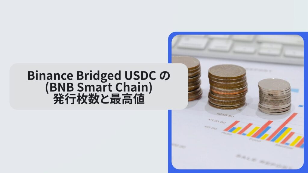 Binance Bridged USDC (BNB Smart Chain)の発行枚数と最高値
