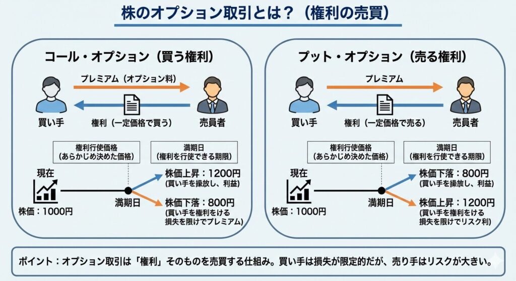 コールとプットの違いとは？