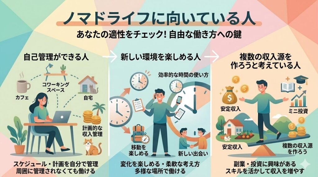 新しい環境を楽しめる人