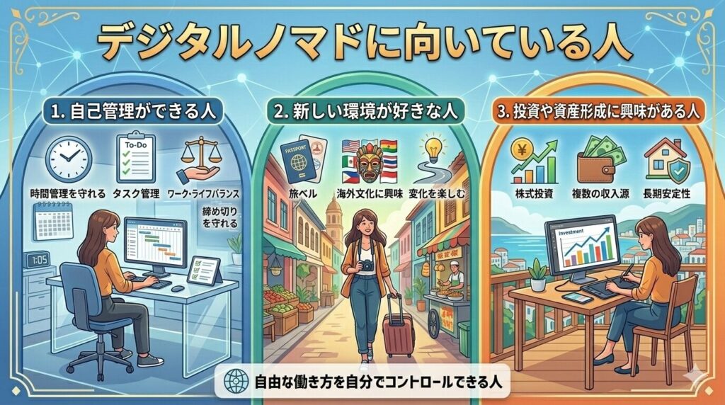 新しい環境が好きな人