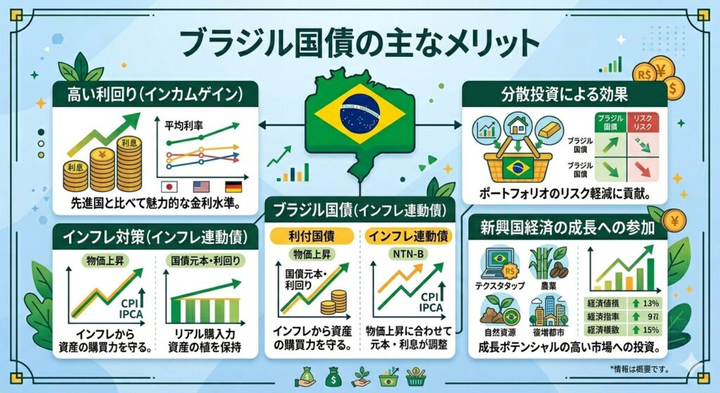 高金利で利子収入が大きい