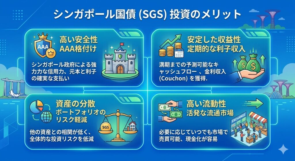 安定した利子収入が得られる