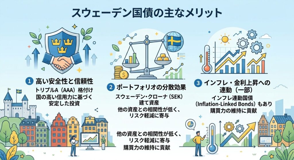 信用格付けが高く安全性が比較的高い
