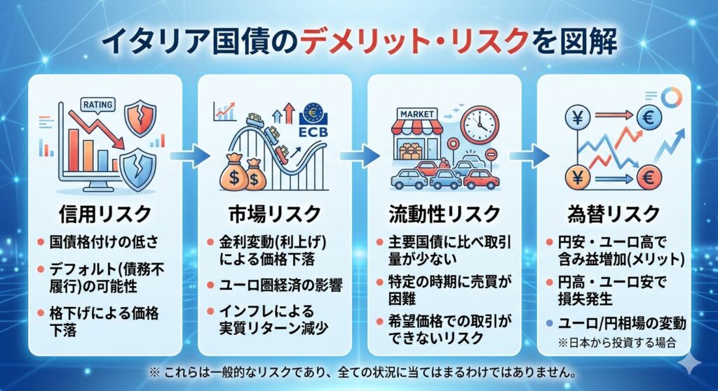元本割れのリスクがある