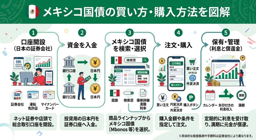 証券会社で直接購入する方法