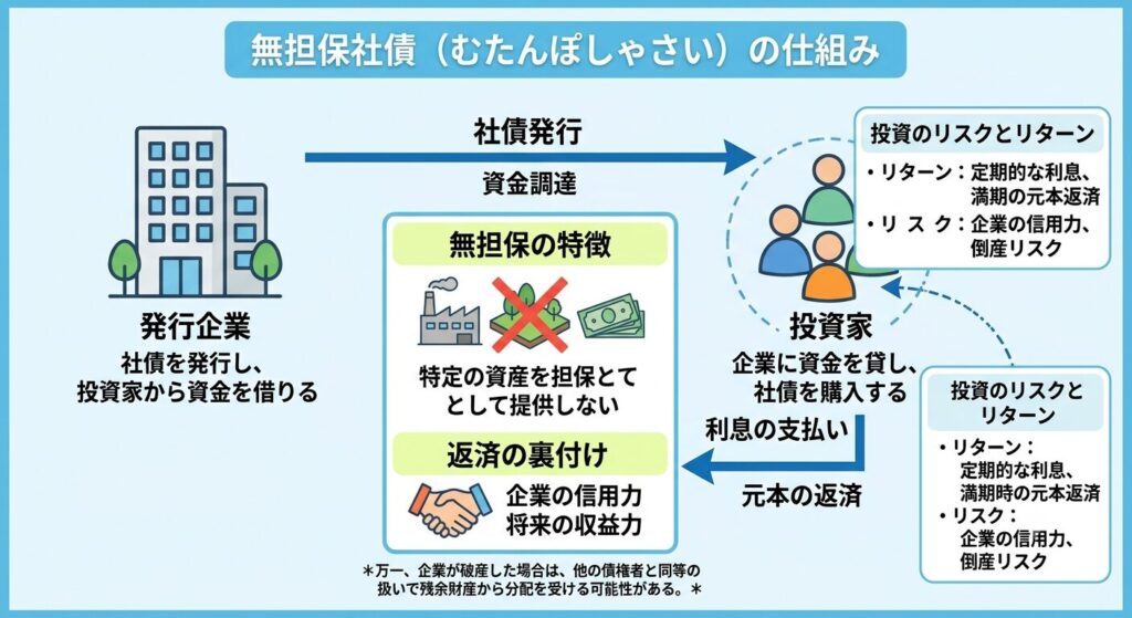 ■ 無担保社債とは？
