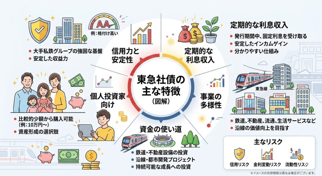 ■東急社債の主な特徴