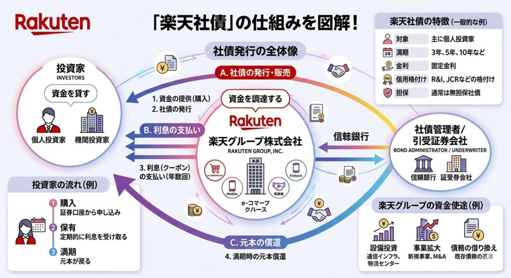 ■ 楽天社債の基本的な流れ